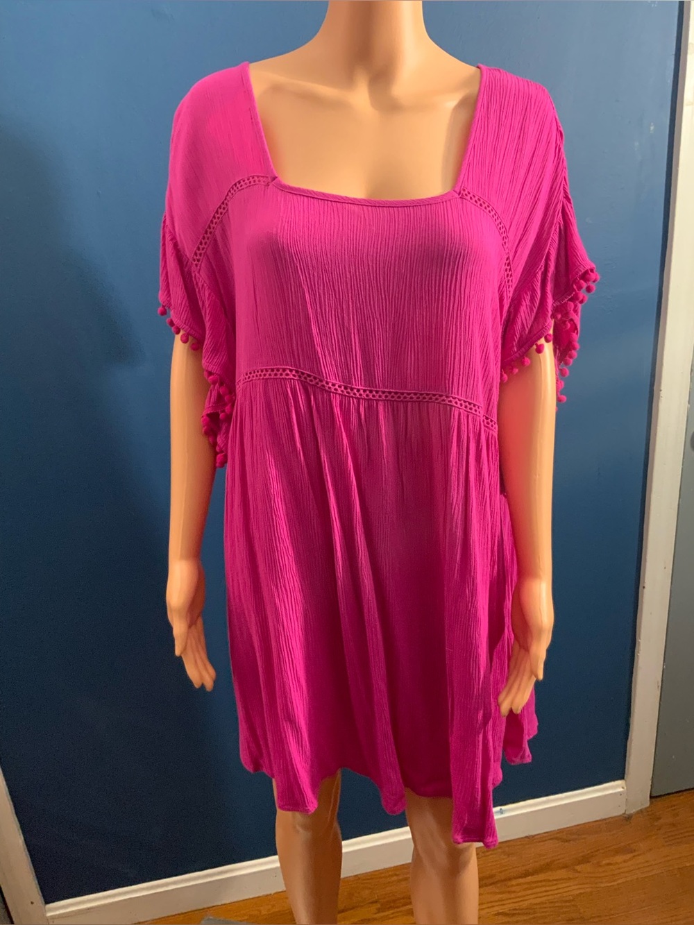 Women’s Fuchsia Swim Cover-Up Tunic